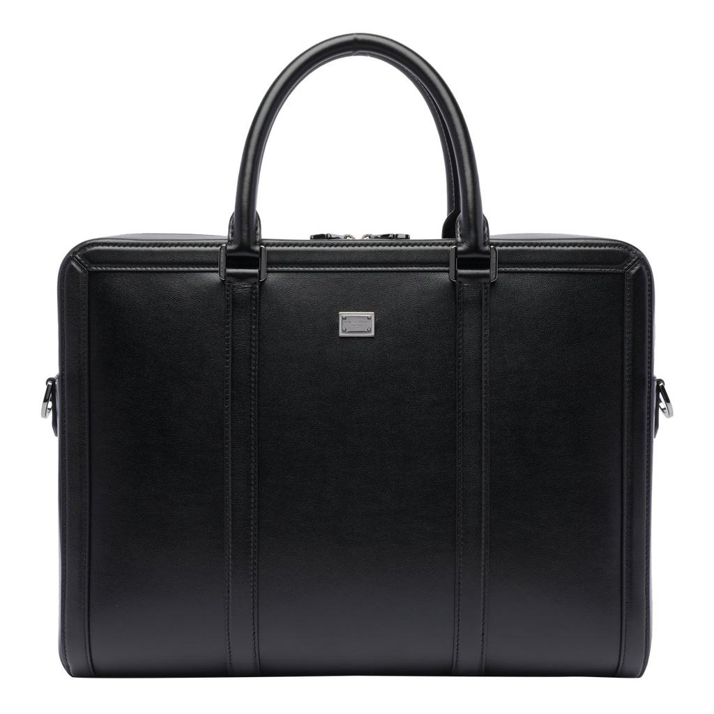 Dolce & Gabbana Logo Plaque Zipped Briefcase – On Sale Now with Up
