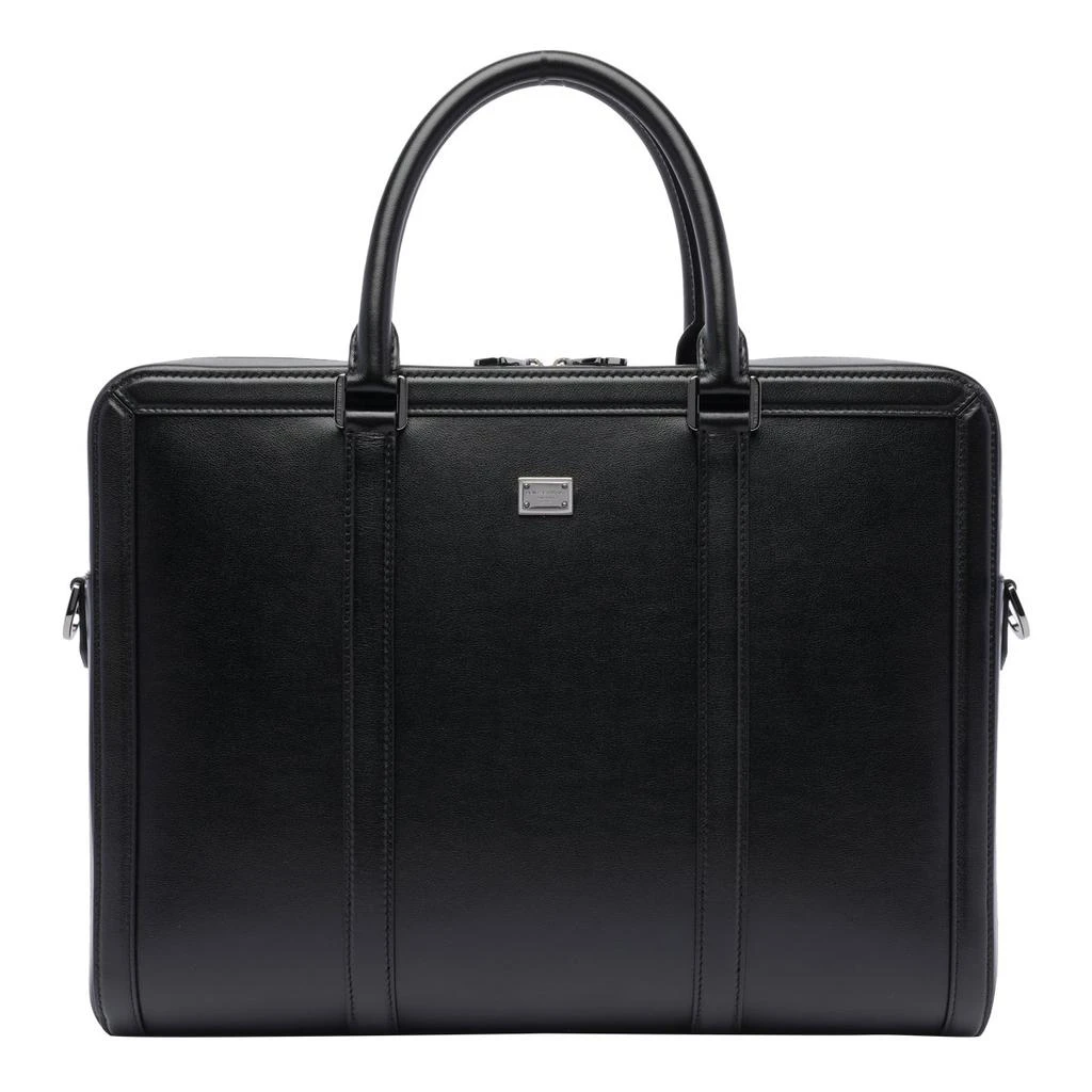 Dolce & Gabbana Dolce & Gabbana Logo Plaque Zipped Briefcase 1
