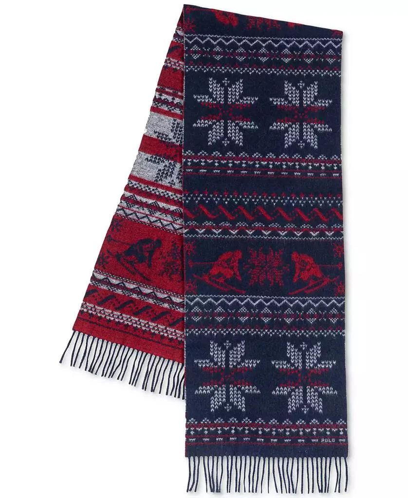 Ralph Lauren Men
s Snowflake Woven Jacquard Scarf