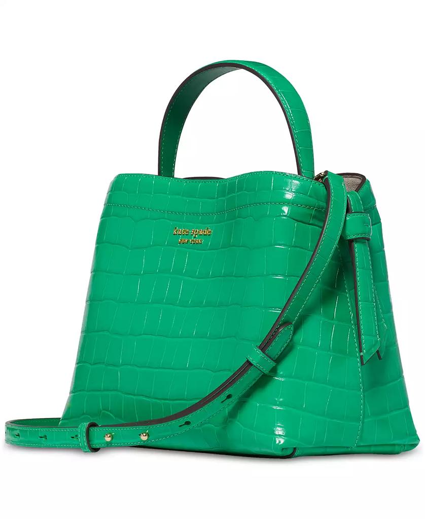 Kate Spade Green Croc-embossed Leather Tote Bag offers