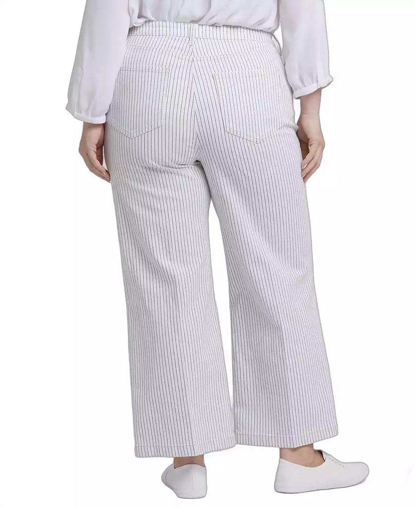 NYDJ Plus Size Wide Leg Ankle Jeans