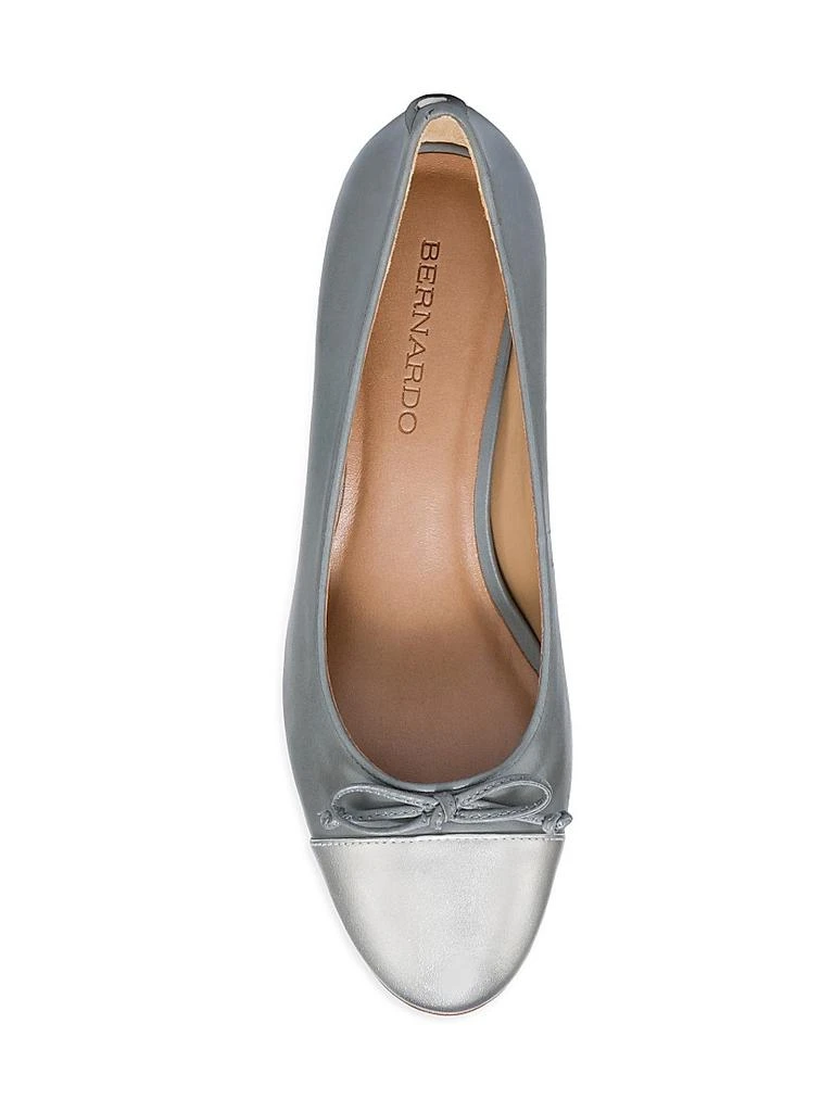 Bernardo Marisol Leather Cap-Toe Pumps 3