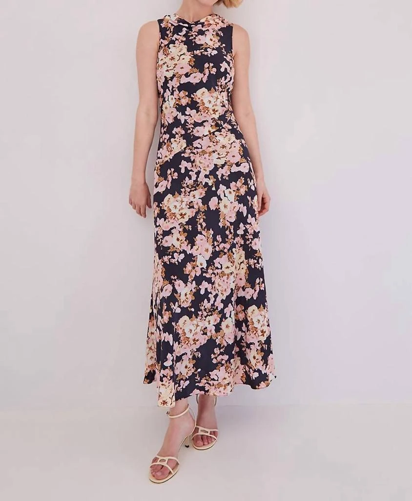 chinese dress ladies Delilah Maxi Dress with Train in Cream Floral main image 0