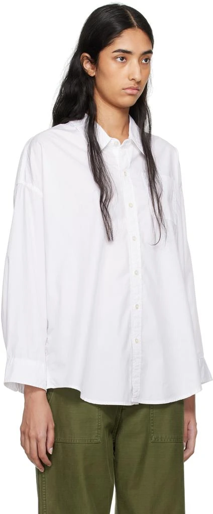 R13 White Drop Neck Shirt 2