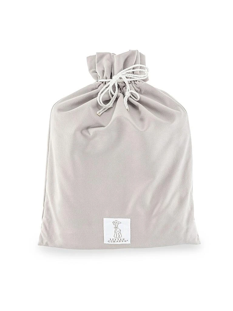 Little Giraffe Baby
s Satin-Trimmed Throw Blanket 4