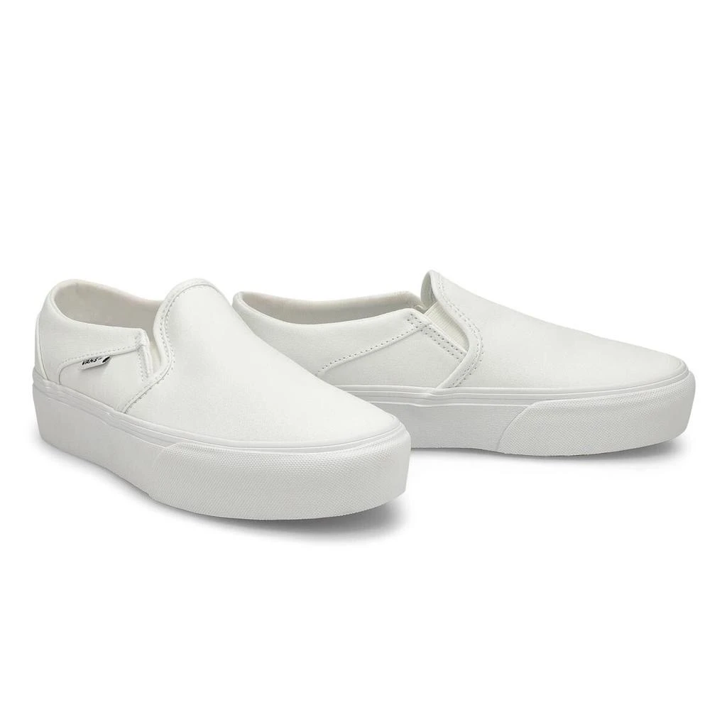 Vans Asher VN0A3WMM0RG Sneakers Womens 6.5 White Slip On Platform Shoes GBNC474 2