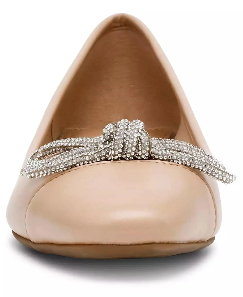 Anne Klein Women's Cassidy Rhinestone Bow Ballet Flats 6