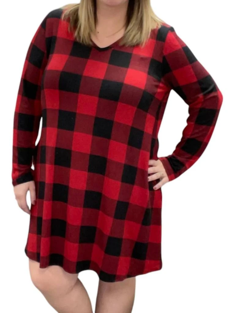 Honeyme Honeyme - Buffalo Plaid Dress 1