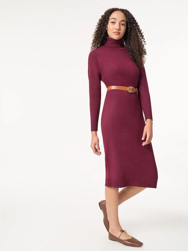 JONES NEW YORK Belted Turtleneck Sweater Dress 2