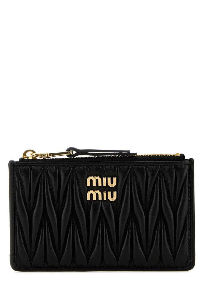 ★MiuMiu★ Materasse House Around Wallet Black 5MM268AFPPF00 MiuMiu Materasse House Around Wallet Black 5MM268AFPPF0002
