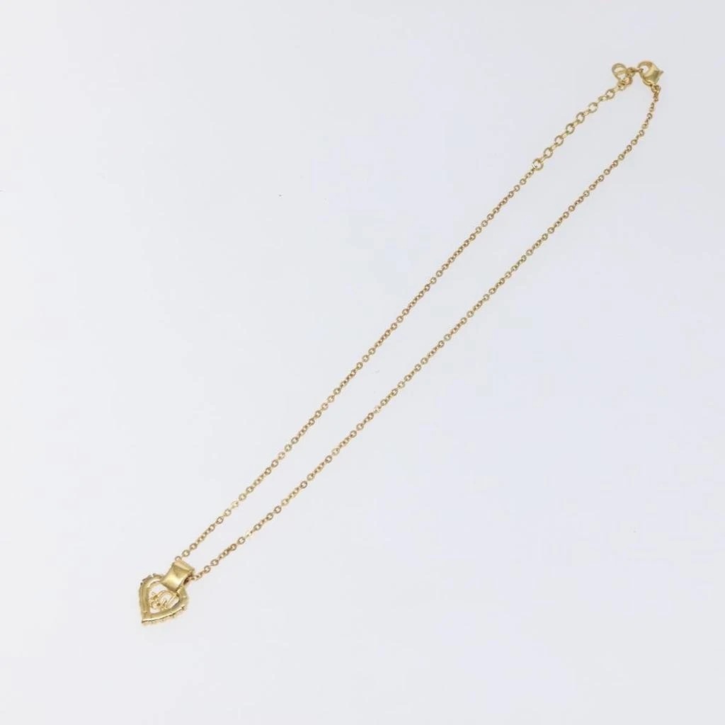 Dior Logo Heart Pendant Necklace Metal Metal Jewelry (Pre-Owned) 2