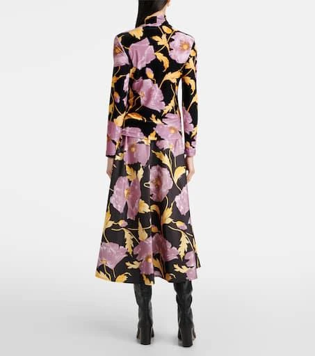 LA DOUBLE J Floral turtleneck top 3