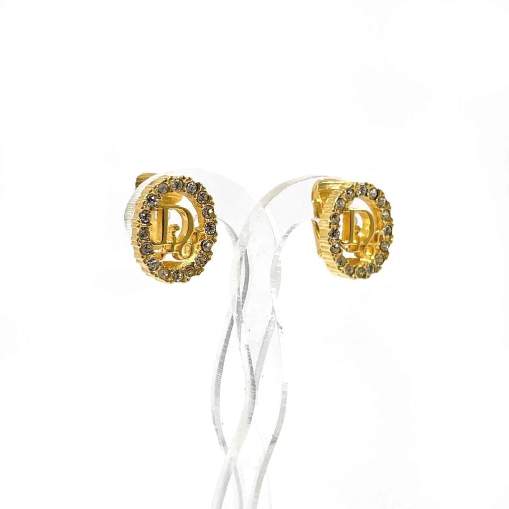 Dior gold Plating Clip Earrings (Pre-Owned) 2