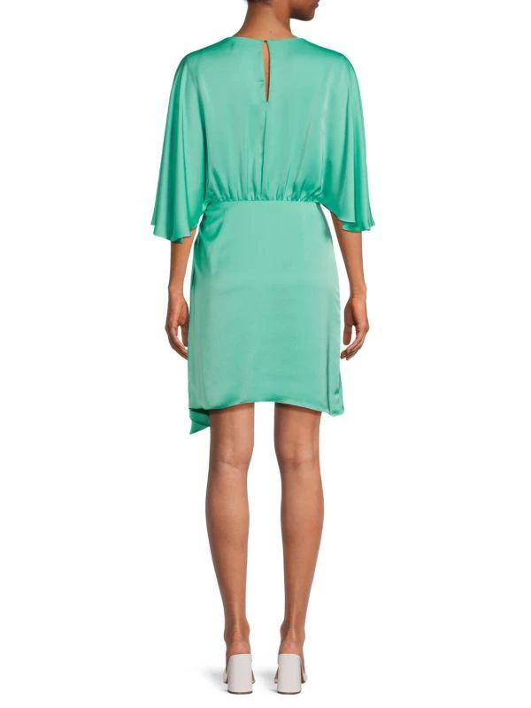 Ramy Brook Alexis Faux Wrap Satin Mini Dress 2