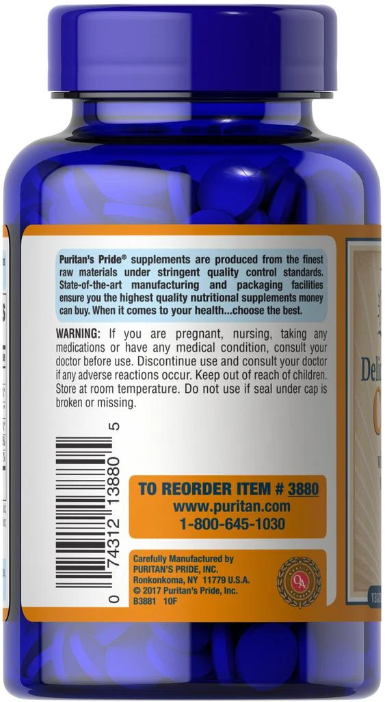 Puritan's Pride Chewable Vitamin C 500 mg with Rose Hips 90 Tablets 5
