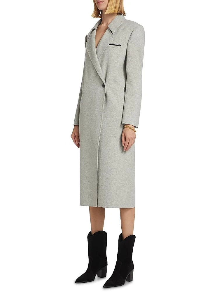 LaMarque Lorelei Wool-Blend Double-Breasted Long Coat 3