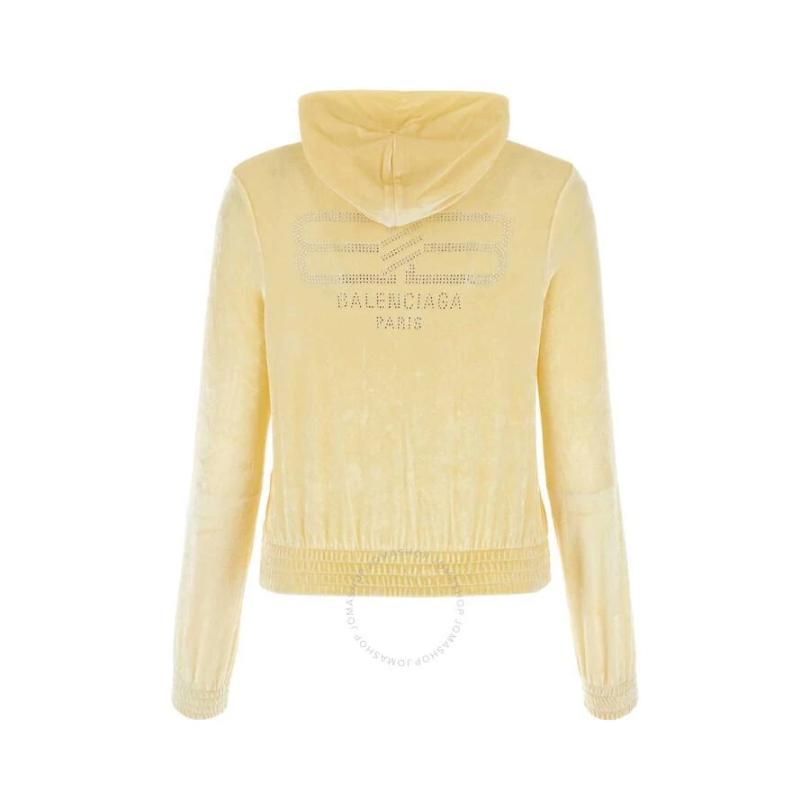 Balenciaga Ladies Cream BB Paris Zip-Up Hoodie 2