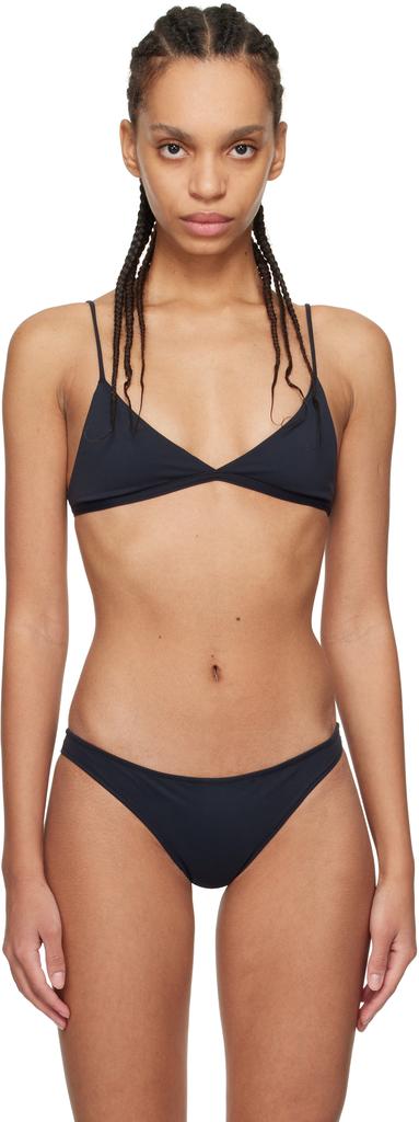 Tropic of C Black Ischia Bikini Top