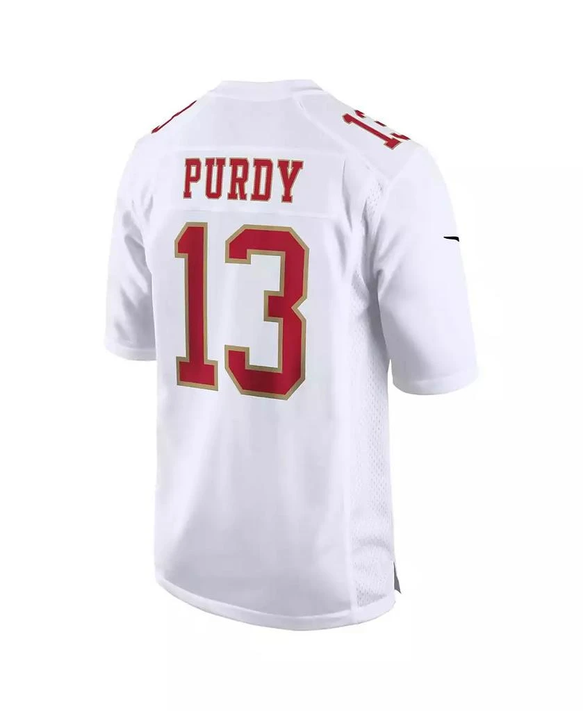NIKE Men's Brock Purdy Tundra White San Francisco 49ers Fashion Game Jersey 3