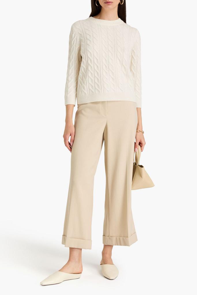 N.PEAL Cable-knit cashmere sweater