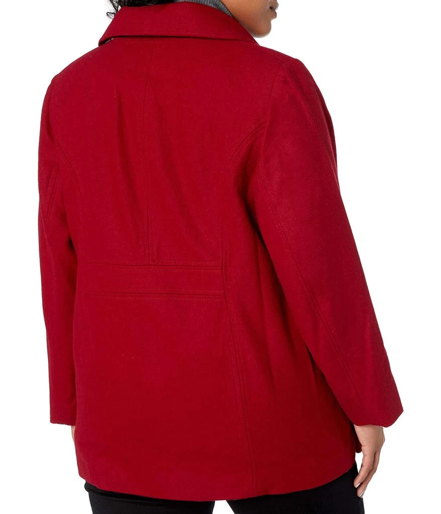 London Fog LONDON FOG Women's Double Breasted Peacoat with Scarf 2
