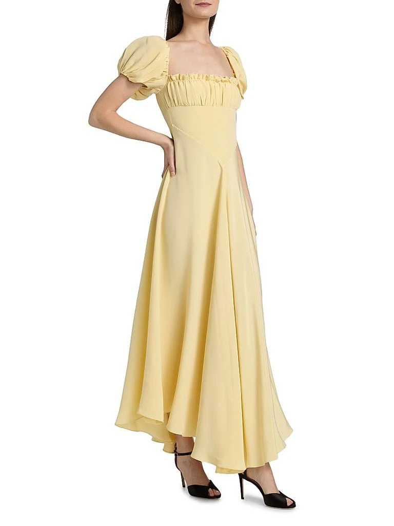 Rodarte Silk Back Bow Midi-Dress 4