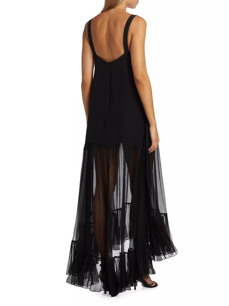 Azeeza Bellevue Silk Chiffon Maxi Dress 5