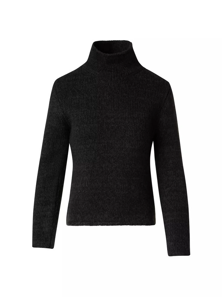 Akris Cashmere-Wool Two-Tone Mouline Sweater 1