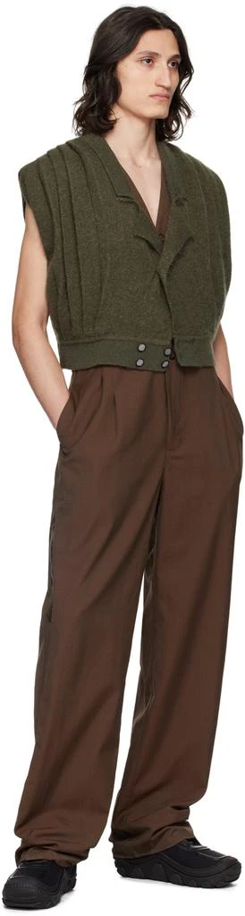 Kiko Kostadinov Khaki Orson Cardigan 4