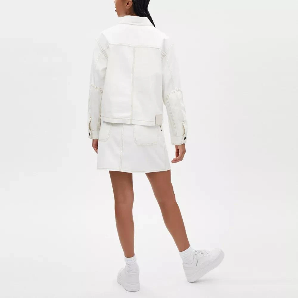 Coach Twill Utility Jacket In Organic Cotton And Recycled Polyester 3