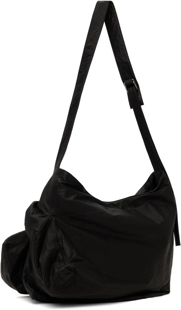YOHJI YAMAMOTO Black Uneven Crossbody Bag 3