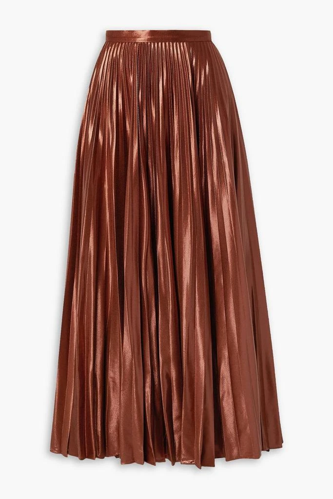 Altuzarra Sif plissé-lamé maxi skirt 1