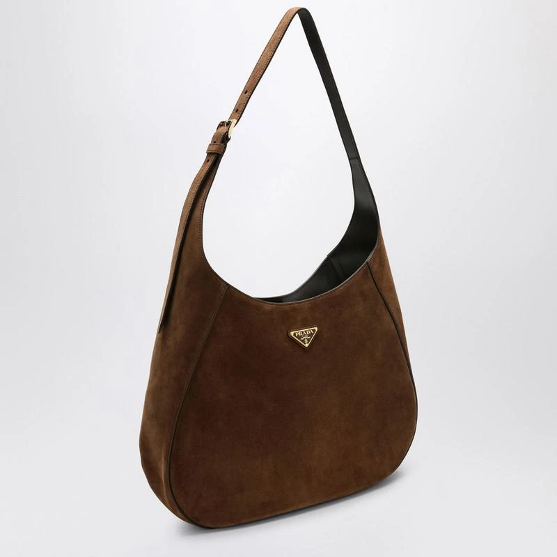 Prada Large brown suede bag 3