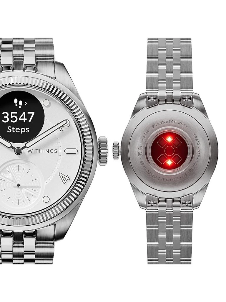 Withings Scanwatch Nova Brilliant Premium Heart Health Hybrid Smartwatch 39MM 9