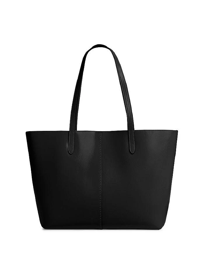 Coach North Small Black Leather Tote   3