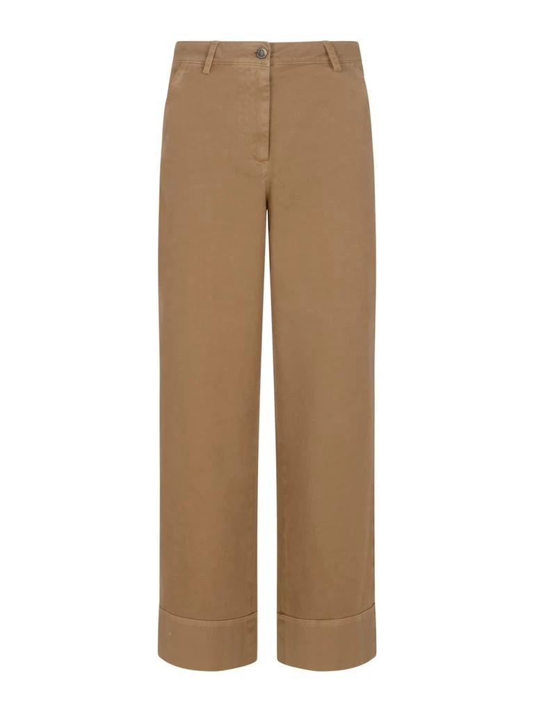 Moncler Moncler Logo Patch Straight Leg Pants 1