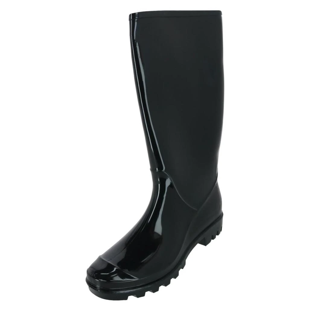 CTM Women's Solid Color Water Resistant Rain Boots 1