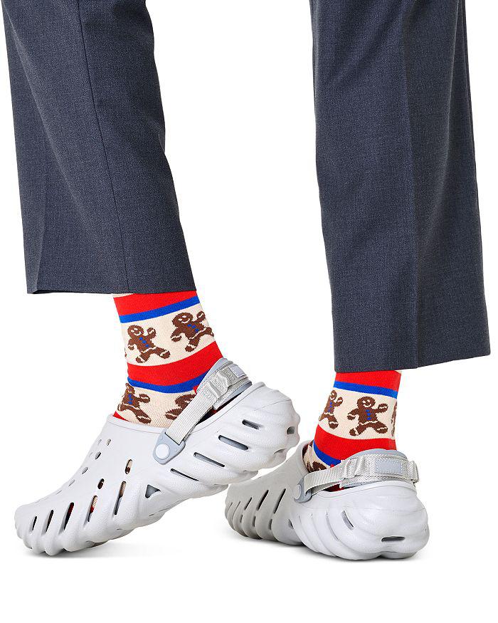 Happy Socks Gingerbread Stripe Crew Socks