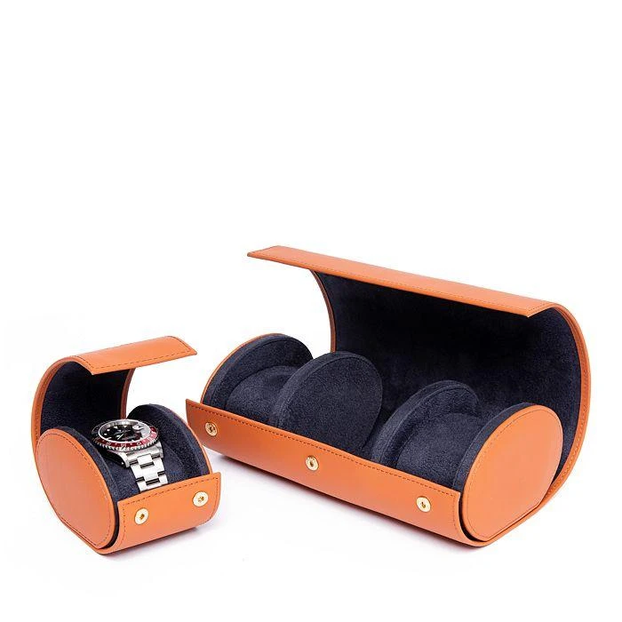 Rapport London Hyde Park Three Watch Leather Pouch 3