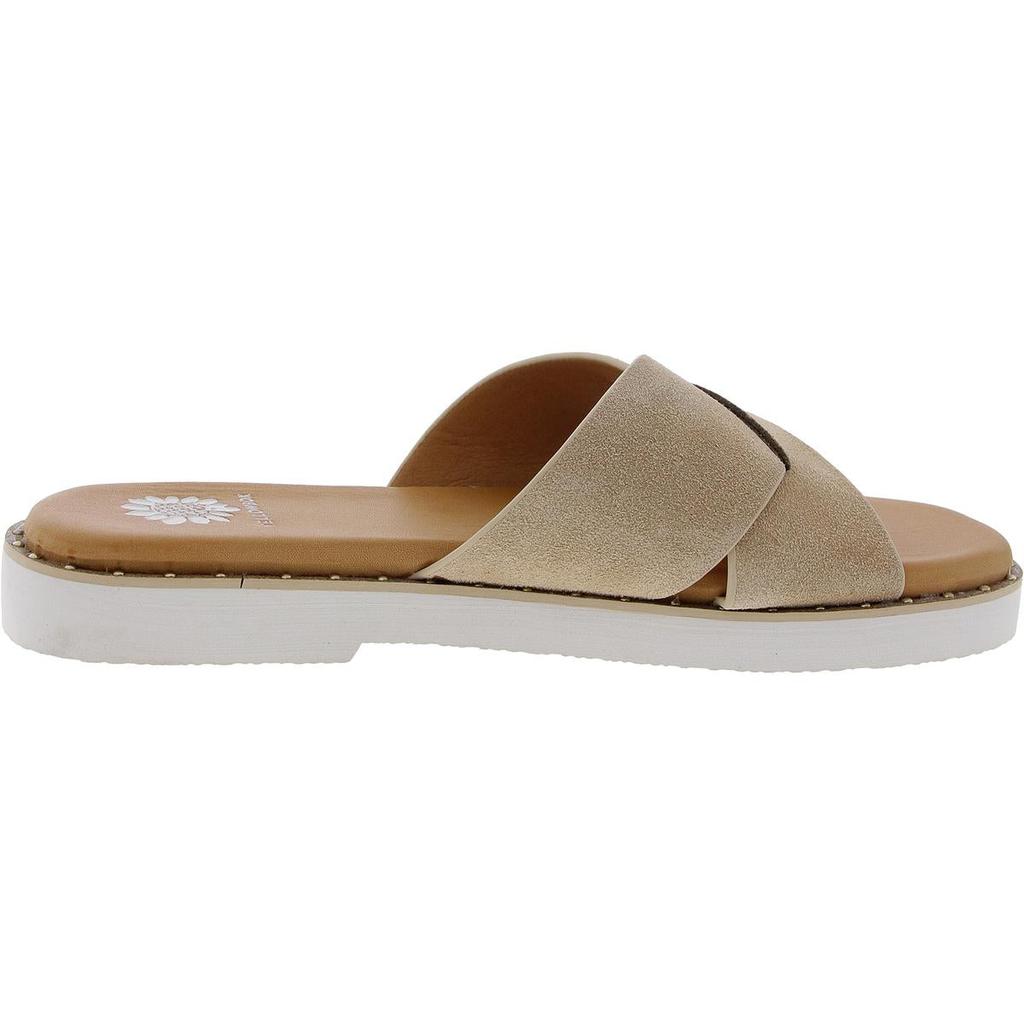Yellow Box Hemes Womens Studded Suede Slide Sandals