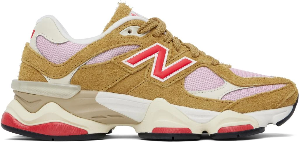 New Balance Tan & Pink 9060 Sneakers 1