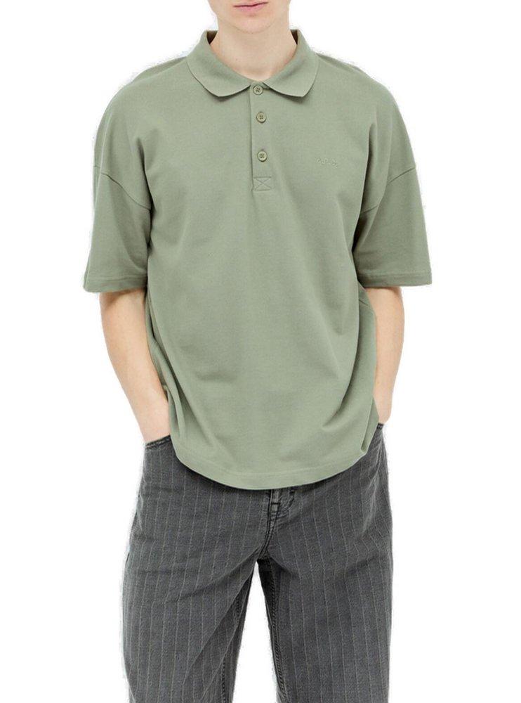 A.P.C. A.P.C. Button Detailed Short-Sleeved Polo Shirt