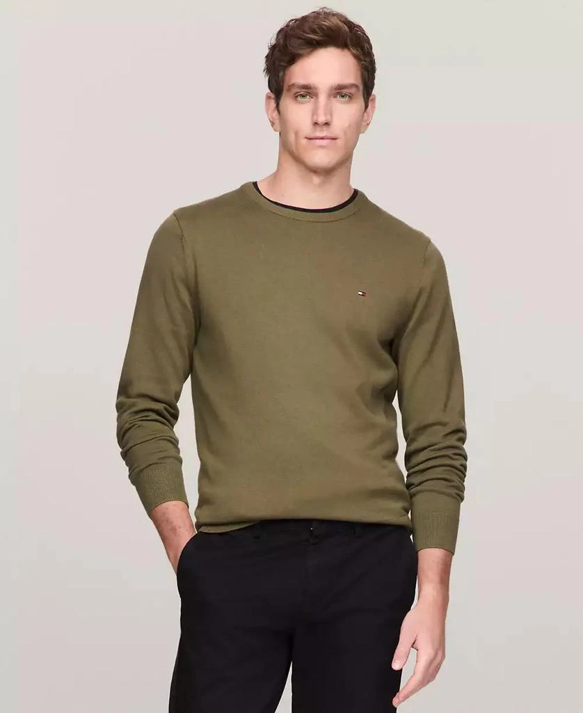 Tommy Hilfiger Men's Essential Solid Crew Neck Sweater 1