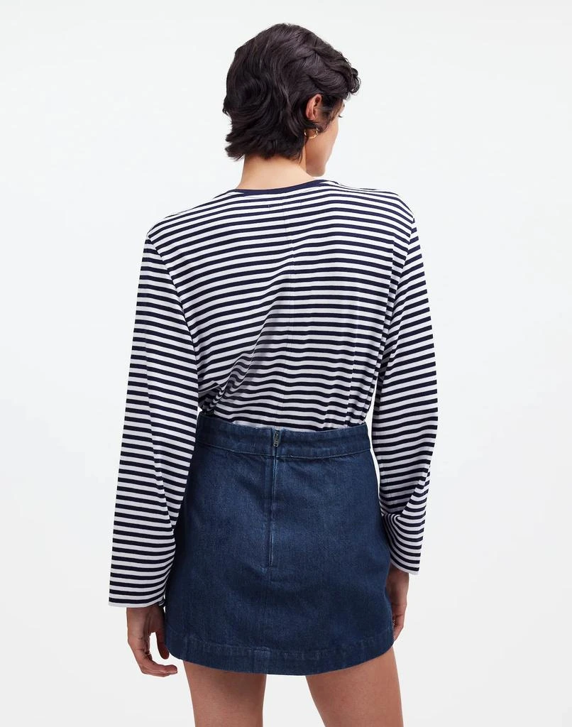 Madewell Denim Seamed Mini Skirt in Maytown Wash 4