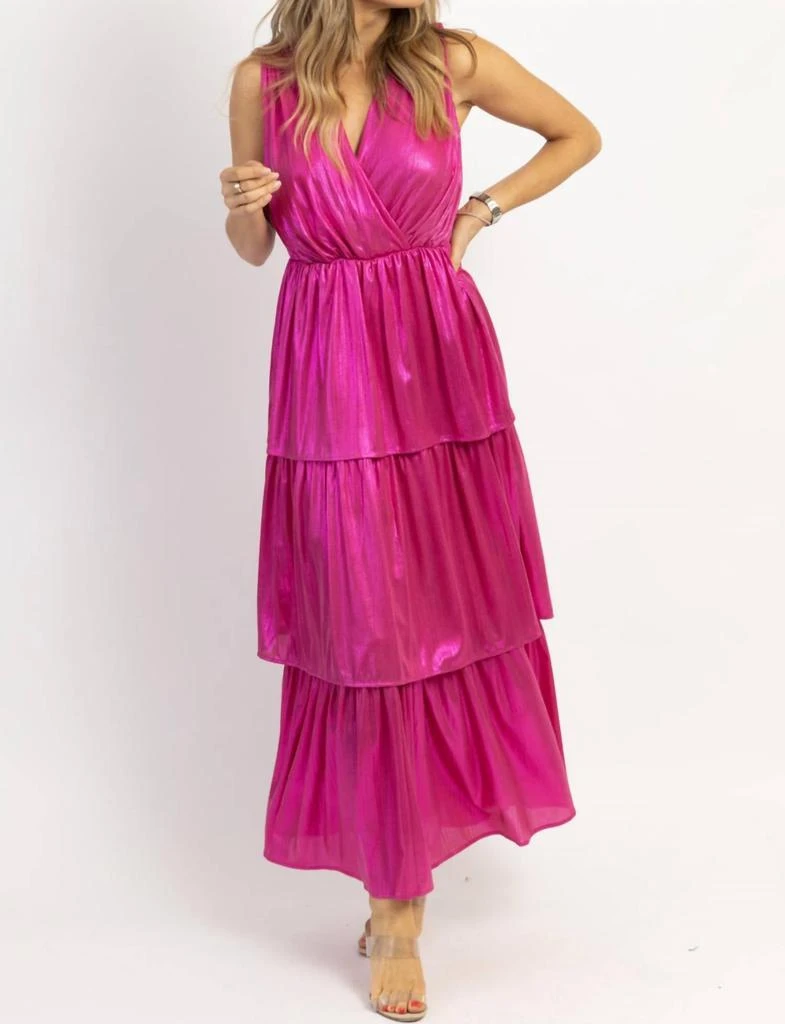 Strut & Bolt SHIMMER TIERED MAXI DRESS 3