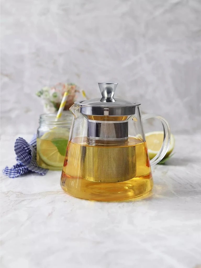 Cristel Oolong Glass & Stainless Steel Teapot 2
