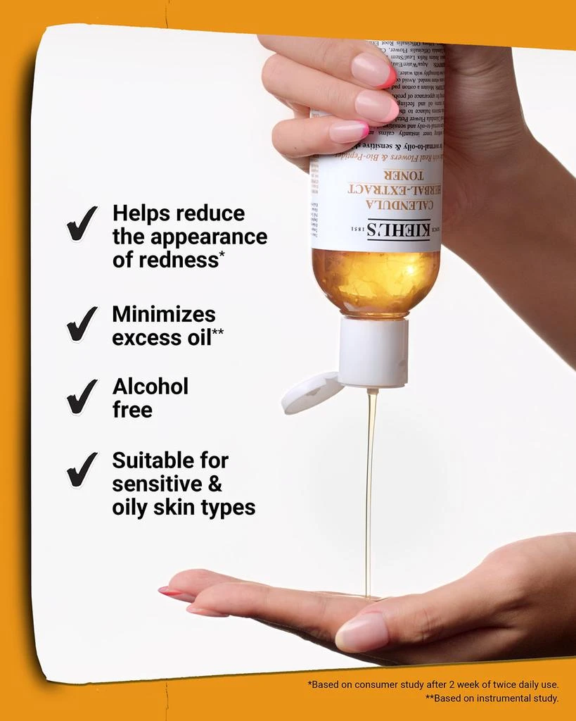 Kiehl's Calendula Herbal Extract Alcohol-Free Toner, 4.2 oz./ 124 mL 5