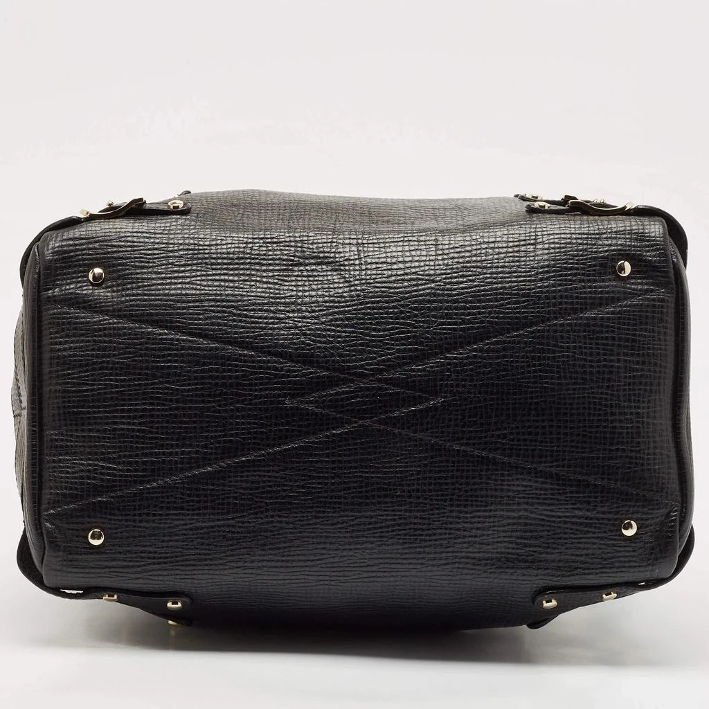 Jimmy Choo Jimmy Choo Black Textured Leather Blythe M Bag 8
