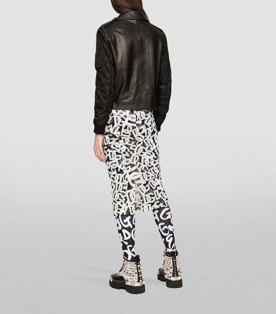 Dolce & Gabbana Leather Biker Jacket 4