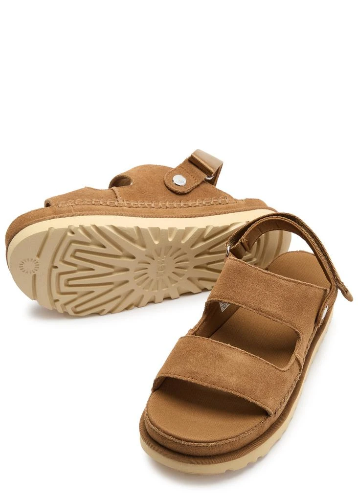 UGG Goldenstar Glide suede flatform sandals 3